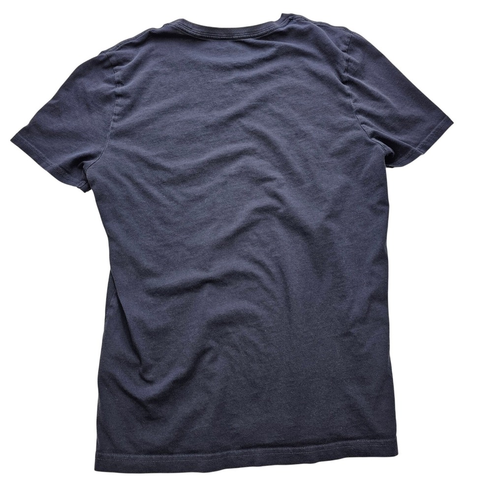 Express Mens T-Shirt Navy Blue North Shore Graphic Pocket Tee XS Cotton - Picture 2 of 8